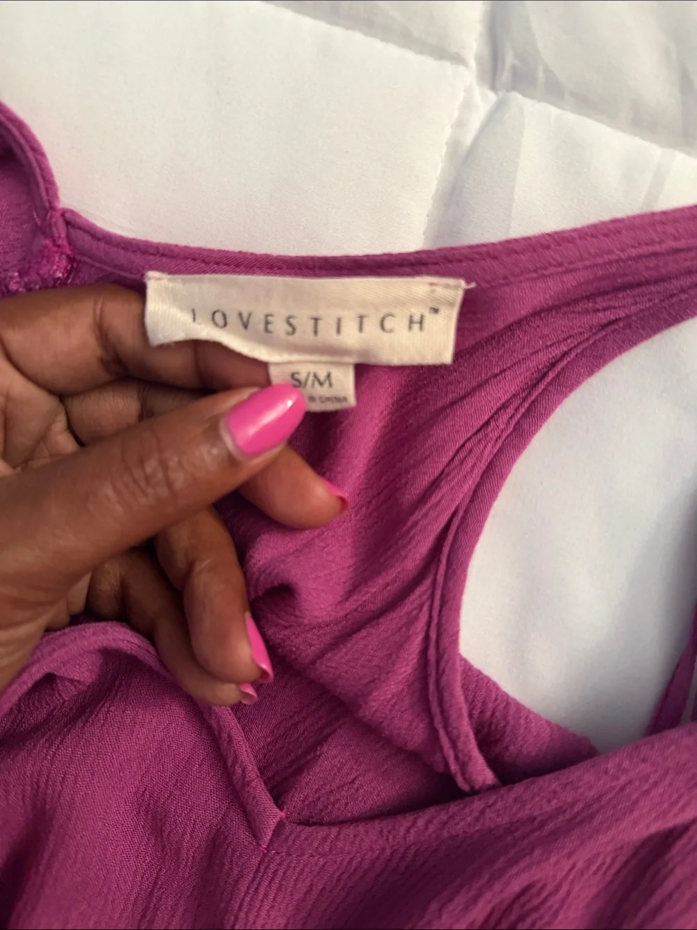 Love stitch long dark pink dress - Picture 2 of 2